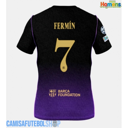 Camisa de time de futebol Barcelona Fermin Lopez #7 Replicas 2º Equipamento 2026-27 Manga Curta